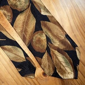 Resilio Necktie Men Autumn Fall Golden Leaves Business‎ Wedding Resort